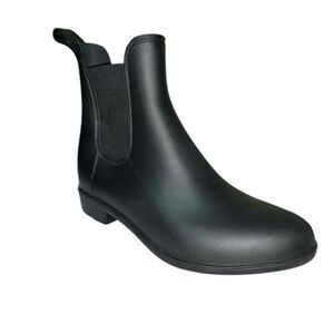 Capelli New York Women’s Matte Black Chelsea Ankle Rain Boot Size 10